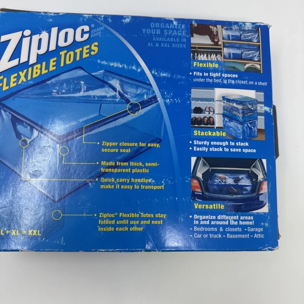 (1) Ziplock XXL Flexible Tote 22 GAL 2.2' x 16